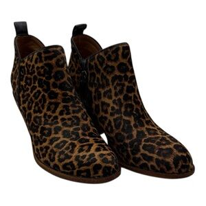 Söfft Leopard Genuine Cow Hair Leather Booties – Size 8M